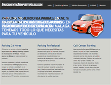 Tablet Screenshot of aparcamientosaeropuertomalaga.com
